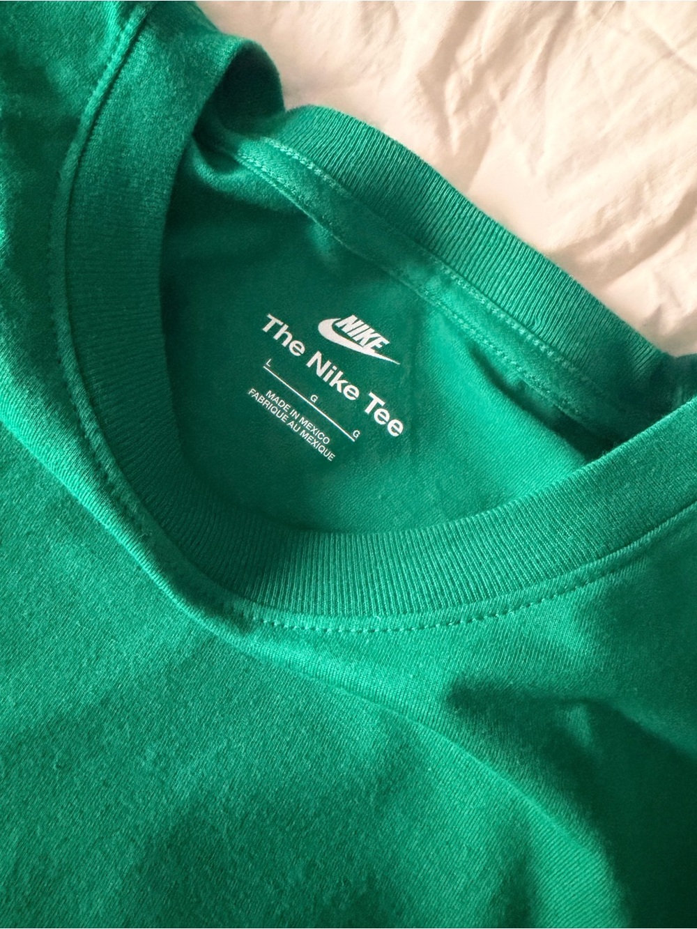 Nike Green The Nike Tee Crewneck T-Shirt